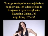 Oto najdłuższe nogi świata! Liczą 137 cm!