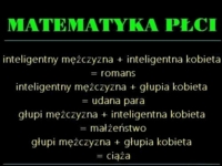 Matematyka płci na wesoło