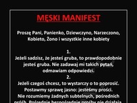 MĘSKI MANIFEST do KOBIET! Przeczytajcie to koniecznie, ŚWIETNE :D