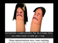 Biznesmen WYSŁAŁ SZCZERY FAX do swojej żony! Jej odpowiedź ZWALIŁA go z nóg...