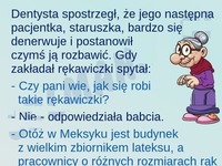 Świetny dowcip; Dentysta i starsza pacjentka! MEGA haha ;D