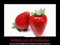 Kobieta jak truskawka