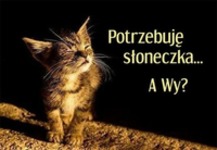 Potrzebuję słoneczka ;)