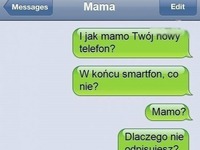 Syn kupił mamie nowy telefon, zobacz co do niego napisała, haha :D
