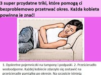 3 super przydatne triki, które pomogą Ci bezproblemowo przetrwać okres. Każda kobieta powinna je znać!