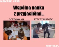 Współna nauka z przyjaciółmi...