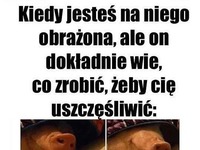 Kiedy jesteś na niego obrażona