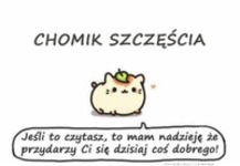 Chomik szczęścia, haha