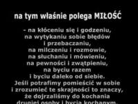 Na tym polega miłość...