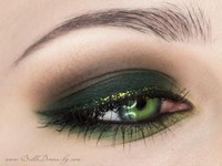 Zielony makijaż