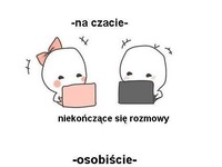 Na czacie i osobiście