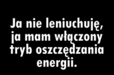 Ja nie leniuchuję