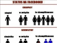 Różnica w statusie  na facebooku wg chłopkaów i dziewczyn - dobre! :D