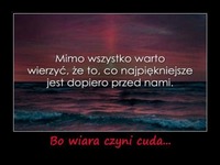 Wiara czyni cuda - naprawdę