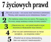 7 życiowych prawd, poznaj je wszystko - najprawdziwsze jest pod numerem 5