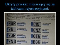 Ukryty PRZEKAZ mieszczący się za TABLICAMI REJESTRACYJNYMI! HAHA MEGA!