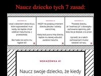 Naucz swoje dziecko tych 7 zasad! To ważne!