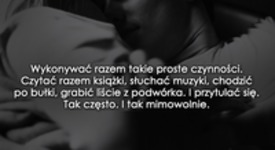 Wykonywać razem takie proste czynności...