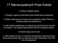 17 nienaruszalnych praw kobiet