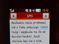 Nadawca sms próbował się z tobą skontaktować...