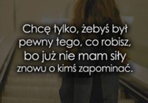 Chcę tylko, żebyś był pewny.