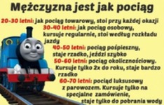 Mężczyzna jest jak pociąg... :D