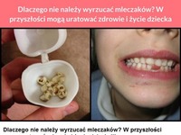 Dlaczego nie należy wyrzucać mleczaków?