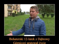 Bohaterski 12-latek z Dąbrowy Górniczej uratował życie nieprzytomnemu mężczyźnie