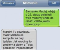 Przez przypadek wysłał sms do swojej mamy, ale wtopa! ;/