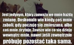 Jest jedynym, który zauważa....