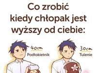 Kiedy chłopak jest wyższy od Ciebie