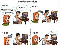 Jak wygląda szykowanie się do wyjścia FACET vs KOBIETA