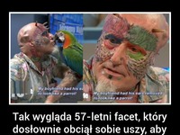 Ten facet UPODOBNIŁ się do swojej PAPUGI! TOTALNA masakra!