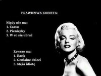 Jaka jest na prawdę PRAWDZIWA KOBIETA!  Zgadzacie się?