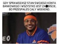 Gdy sprawdzasz stan konta