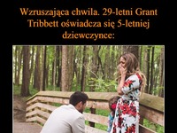 Wzruszająca chwila... Oświadcza się 5-letniej dziewczynce