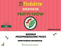 15 produktów wolnych od pestycydów - warto wiedzieć