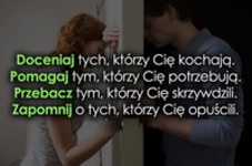 Doceniaj tych, którzy Cię kochają