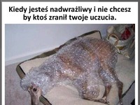 Kiedy jesteś nadwrażliwy...