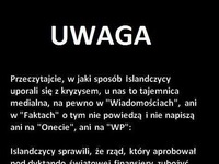 W jaki sposób Islandczycy uporali się z kryzysem...