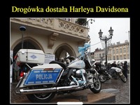 Drogówka dostała Harleya Davidsona