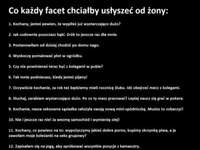 Co każdy facet chciałby usłyszeć od swojej żony, dziewczyny! ;)