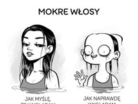 Mokre włosy