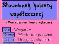 Słowniczek kobiety współczesnej!