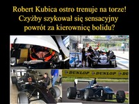 Robert Kubica ostro trenuje na torze... Czyżby szykował się sensacyjny powrót za kierownicę bolidu?