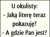 U okulisty...