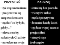 Przestań... zacznij