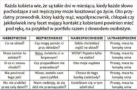 Zobacz najbezpieczniejsze słowa jakie może mówić facet, gdy kobieta ma okres, haha mocne! :D