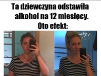 Ta dziewczyna odstawiła alkohol na 12 miesięcy. OTO EFEKT!