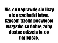 Nic co na prawdę się liczy...